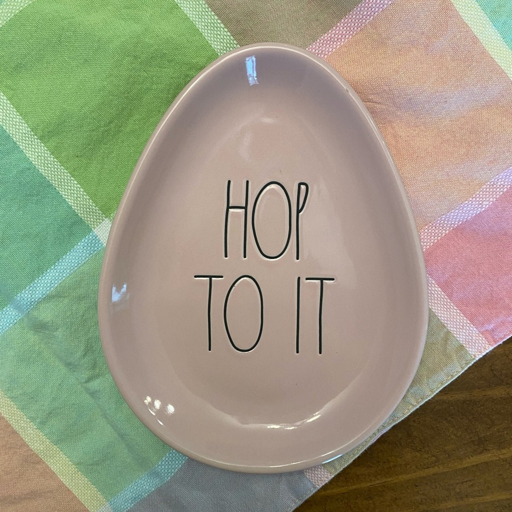 Small Rae Dunn‎ Dish Platter Hop To It